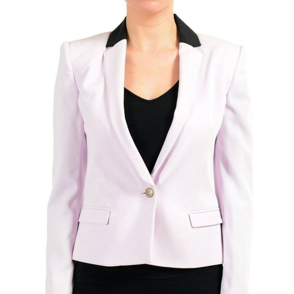 Just Cavalli Purple One Button Women's Blazer Sz S M L XL 2XL 3XL